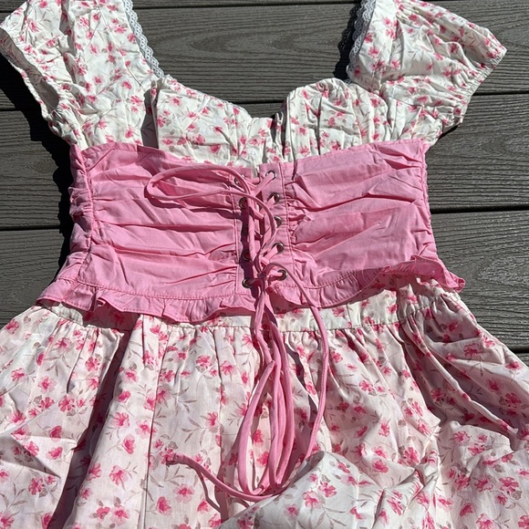 Briellyn Mini Dress - Pink Floral - Picture 11 of 15